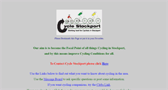 Desktop Screenshot of cyclestockport.org.uk