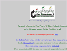 Tablet Screenshot of cyclestockport.org.uk
